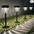 Ensenior Solar Pathway Lights Outdoor - 14.17" Height, 6500K LED Landscape Garden Lights, IP65 Waterproof, Tool-Free Auto ON/Off for Garden Yard Patio Walkway Landscape, 8-Pack