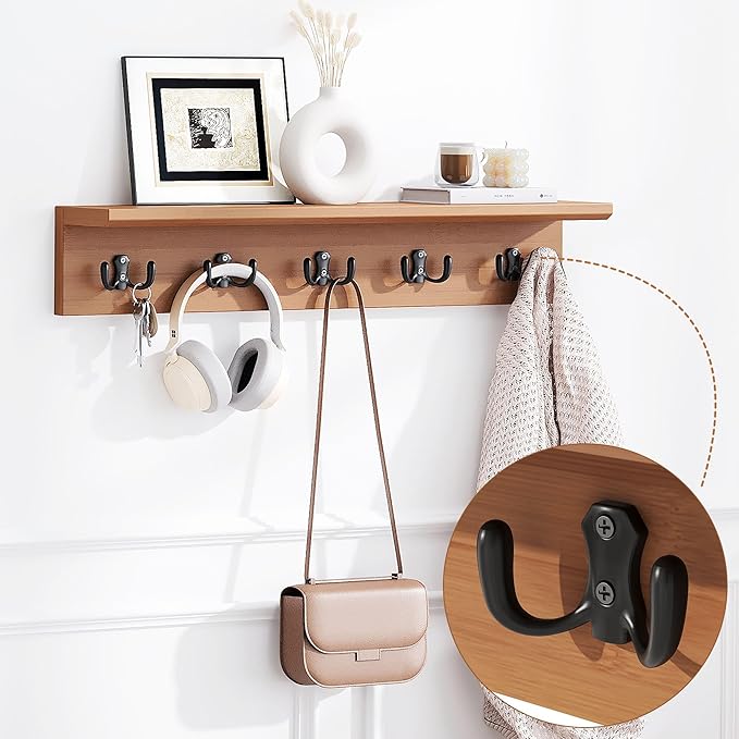 31.5" Shoe Bench with Coat Rack Hidden Drawer and Side Holder, 2 Tier Entryway Bench with Storage 39.4 in, Bamboo Shoe Rack with Cushion for Entryway Hallway Living Room Bedroom