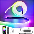 INDARUN RGB COB Led Light Strip 32.8ft, 10mm Width, 5760 LEDs, 24V Color Changing Led Strip Lights with Remote Control, Music Sync, Flexible Led Tape Lighting for TV Light, Bedroom Home Indoor Decor