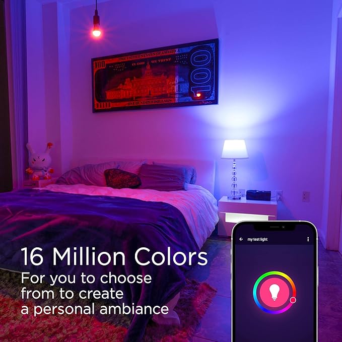 JONATHAN Y BLB2001A-SET2 Smart BR30 Dimmable Light Bulb, Dimmable Color Changing LED, Alexa, Google Home Assistant Compatible, No Hub Required, Set of 2