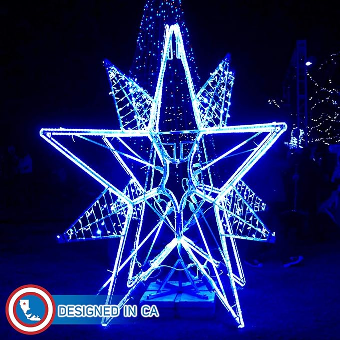 Russell Decor LED Rope Lights Festival Holiday Party Seasonal Christmas Decoration 30ft - 200ft Customized Available (Blue, 20)
