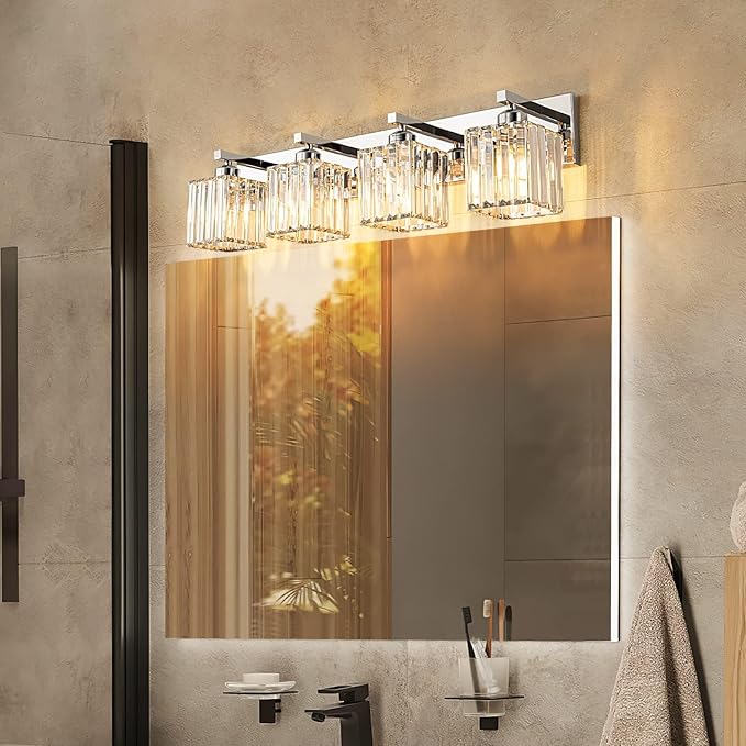 BubbleGlassBallWallSconcesBathroomLightFixturedFinish,3-LightRibbedGlobesLamps,WallMountedVanityLightFixtureforBedsideStairwayHallwayPorch