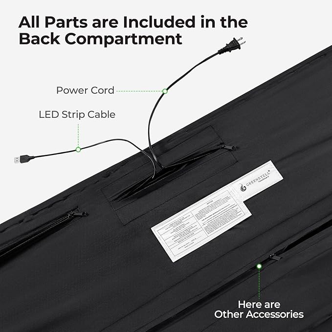 GREENSTELL Headboard for Full Size Bed with 60,000 DIY Color of LED Light, USB & Type C Post, Attach Frame, Height Adjustable, Gray Wall Mounted Head Boards Only, Sturdy & Stable, Comfortable, Full