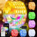 OMIKA Fairy Lights Plug in, 66FT 200 LED Smart String Lights Plug in with Remote & APP Controlled, Warm White + RGB Music Sync Timer Indoor String Lights, for Room Bedroom Classroom Holiday Decor