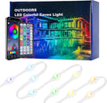permanent outdoor lights 100FT Smart RGB Outdoor Lights - IP67 Waterproof LED Strip Lights with App/Remote Control, for Holiday Decor, Garden, Patio & Home Accent Lighting (Permanent Installation)
