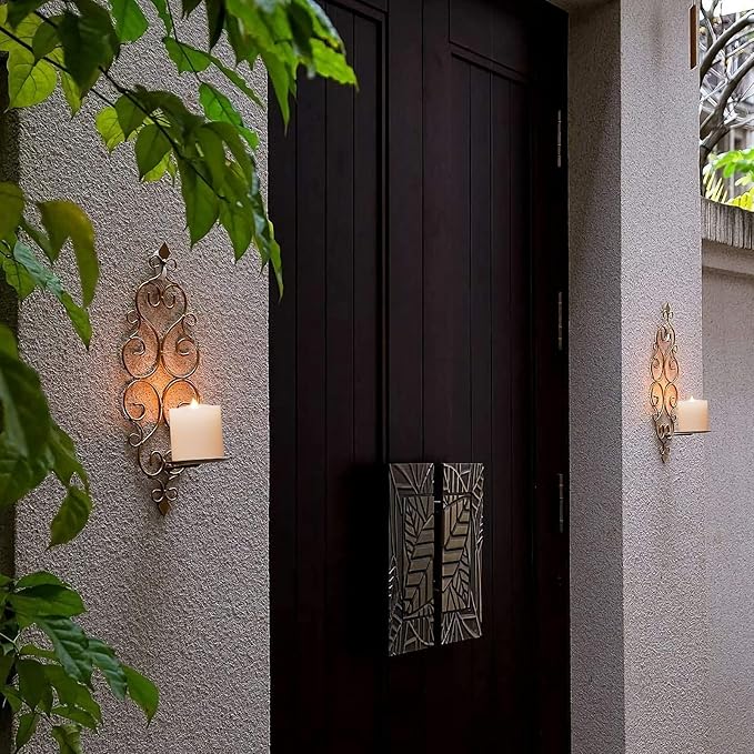 3x3 Flickering Flameless Candles Set of 2, 2AA Battery Life 600 Hours Battery Candles Flickering with Timer, 3 inch Flameless Candles with Remote for Indoor/Outdoor, White