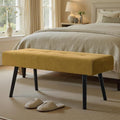 Entryway Bench - Bench for Bedroom, Modern Ottoman End of Bed, Corduroy Padded Benches for Living Room, Foyer, Mudroom, Hallway - 39" L x 14" W x 17" H