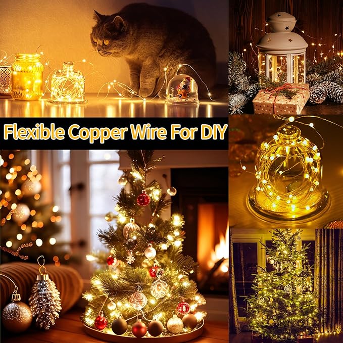 1200 LED Fairy Lights Plug in 403 FT Super Long Christmas Lights Outdoor Decorations String Lights Waterproof Twinkle Lights with Remote Timer for Wedding Party Holiday Bedroom Patio-Warm White