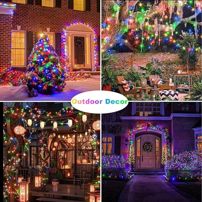 YJFWAL 12 Pack 10ft 30LED Starry String Lights with 8 Modes Timer Function Waterproof Fairy Lights Battery Operated(AAA Batteries Included) for DIY, Wedding, Party, Patio, Garden Decor (Multi Color)