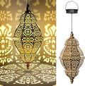 Twinkya Hanging Solar Lights Outdoor Garden Decor, Decorative Waterproof Plastic Moroccan Solar Lantern Lamp, Outside Decorations for Patio Yard Porch Backyard Decor, Gardening Gifts for Women Mom