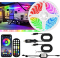 16.4FT RV Awning Lights, 12V Camper LED Light Strip with Remote and APP Control, Waterproof RV Exterior Strip Lights for Canopy Motorhome Travel Trailer Camping BBQ Kitchen (1PC-16.4FT New)