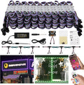 BEAMNOVA 80FT RGB LED Storefront Lights for Business, Strip Light Kit, Parallel Controller + 2 Power Injection Cables, Single Plug Design, 120W, IP65 Waterproof Window Lights with Remote & App Control