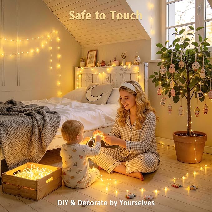 JMEXSUSS Twinkle Fairy Lights, 66 ft 200 LED USB Plug in String Lights with Remote & Timer, 8 Modes for Bedroom Indoor DIY Birthday Party Wedding Holiday Classroom Christmas Garden Decorations