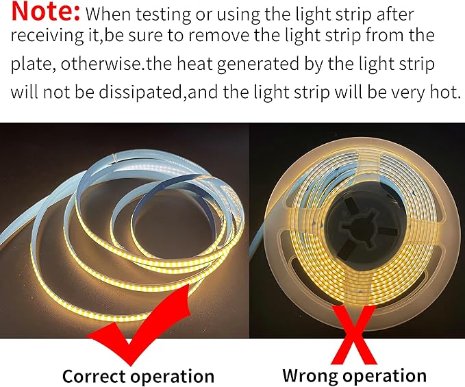 5V USB COB LED Strip Lights 2PCS,3.28FT/1M,Warm White 3000K,320LEDs/M,8mm Width,Not Waterproof IP20,1M USB Cable,Flexible LED Tape Light for DIY Home Indoor Decoration