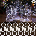 HXWEIYE 12 Pack Fairy Lights Battery Operated, 7ft 20LED Mini Twinkle String Light for Mason Jar DIY Wedding Table Centerpieces Party Bedroom Christmas (White)