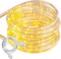 50ft Warm White Rope Lights, Connectable for Indoor & Outdoor,110V Flexible Tube Lights,Waterproof Clear LED Rope Lighting for Outside, Deck, Patio, Pool, Camping, Bedroom Decor,Landscape