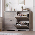 Large Shoe Cabinet for Entryway, Shoe Rack Cabinet with 4 Flip Drawer and Adjustable Shelves for Small Apartment, Foyer