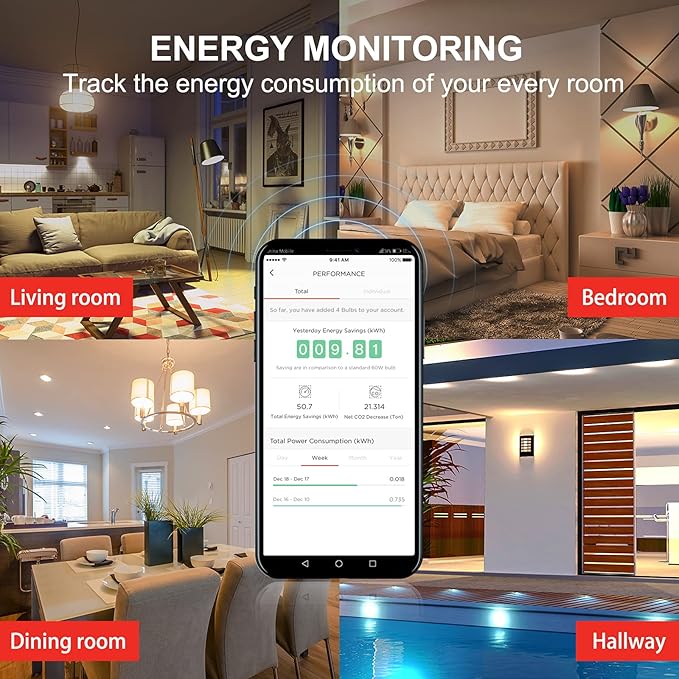 Sengled Smart Light Bulb, Color Changing Light Bulb, WiFi Light Bulbs No Hub Required, Smart Bulbs That Compatible with Alexa & Google Home, Smart LED A19 RGB Light Bulbs, 2 Pack