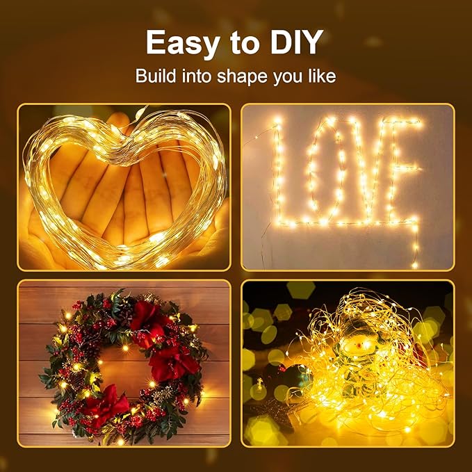 ZGWJ Fairy Lights Battery Operated, 12 Pack Warm White Twinkle String Lights 20 LED 7FT Waterproof for Bedroom Decor, Halloween, Christmas, Party Indoor and Outdoor Decoration