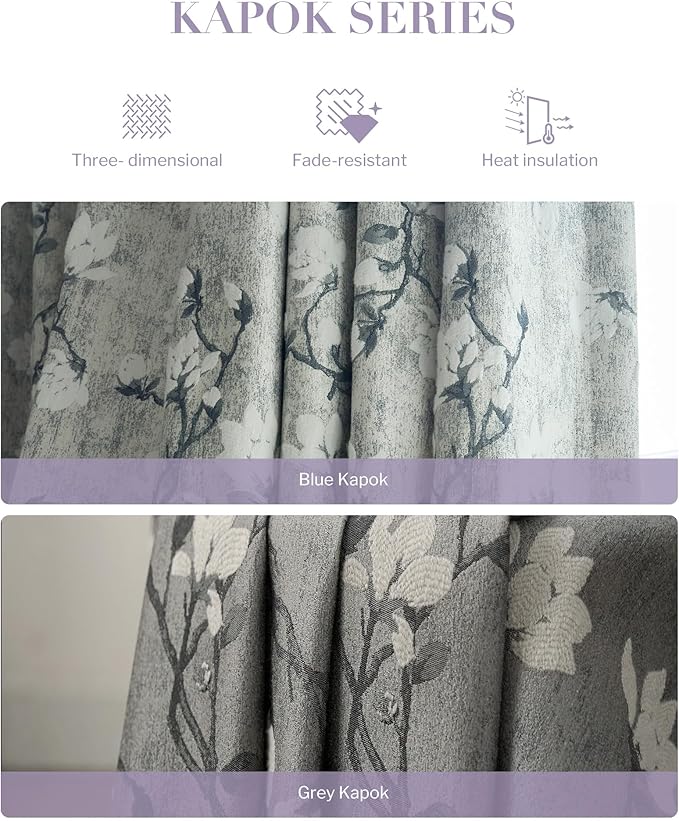 Graywind Rechargeable Smart Curtains Compatible with Alexa App Remote Control Motorized Drape for Sliding Door One-Way or Split Draw, Custom Width Up to 220" (Kapok Series)