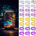 ZGWJ Mini Fairy Lights Battery Operated, 24 Pack Mixed-Color Twinkle String Lights 20 LED 7FT Mason Jar Lights for Bedroom, Easter, Halloween, Christmas, Party Indoor and Outdoor Decoration