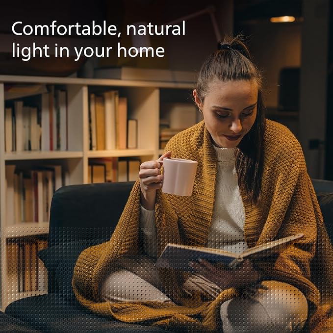 Philips LED 75W A19 8-Pack Ultra Definition Soft White (2700K) 1100 Lumen (9W = 75W) Dimmable Frosted Flicker-Free Light Bulbs