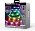 Monster Smart 25 Foot RGB+IC LED Strip Lights, Sound Reactive Strip Lights for Bedroom, App & Voice Control, RGB Light Strip for Room, Alexa Google Home, Razer Chroma Sync, 225 RGB+IC LED Lights