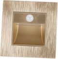Healifty Motion Sensor Led Step Light Warm Induction Lighting for Stairs Aisles Eye-Friendly Recessed Design for Indoor Outdoor Use Soft Glow for Safe Navigation