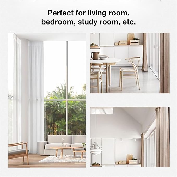 2PCS Automatic Curtain Opener, Electronic Curtain Opener, Robot Curtain Opener with Remote Control(only) for Roman Rod/I-Shaped/U-Shaped Tracks, Easy Installation Long Performance