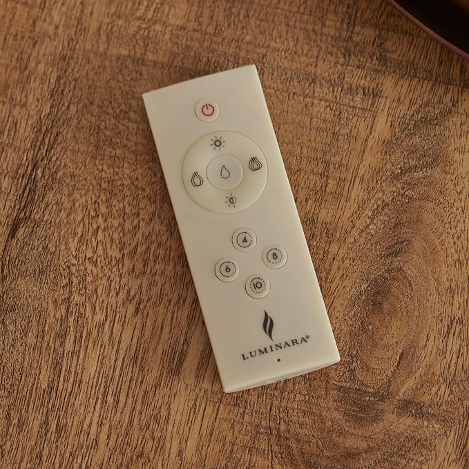 Luminara 10 Features Rechargeable Remote Control On/Off, Timer, Dimmer, Flicker Speed Flameless Candle (USB Type-C Cable Included)