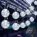Toodour Solar String Lights Outdoor, 36ft 60 LED Globe String Light with 8 Mode, Waterproof Crystall Ball Lights Solar Patio Lights for Garden, Lawn, Patio, Gazebo, Yard, Outdoor Decor - Cool White