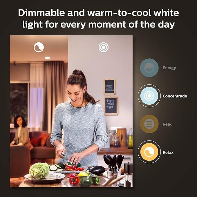 Philips Hue Smart Dimmer Switch with Remote + Philips Hue White and Color Ambiance A19 60W Smart Bulbs