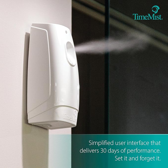 TimeMist Classic Metered Aerosol Fragrance Dispenser 1047717 (1 Unit) Great for Bathroom, Locker Room, Breakroom and Washroom