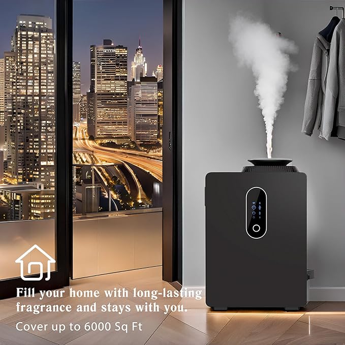 2026 Upgraded HVAC Scent Diffuser Machine 1000ML, Scent Air Machine with WiFi for Home, Hotel Diffuser Coverage 6000 Sq.Ft, Waterless Cold Air Aromatherapy Essential Oil Diffuser for Large Room
