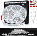 LED Boat Strip Lights - 32.8ft (2 Rolls) Waterproof Pontoon, Kayak, Cabin, Deck & Navigation Lights (White)
