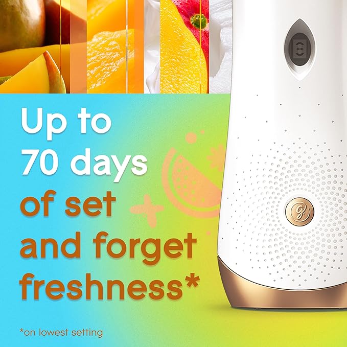 Glade Automatic Spray Refill, Mighty Mango, Scented Air Freshener for Home and Bathroom, 6.2 Oz