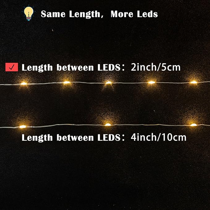 Fairy Lights Plug in,328FT 2000 LEDs Waterproof Led String Lights,8 Modes Remote Twinkle Light for Bedroom Window Weddings Christmas Holiday Decoration,Silver Wire,2 Inch Led Space,Warm White