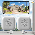 【2 Pack】 Window Cameras with 32GB SD Cards, 2K 3MP Indoor Cameras for Home Security, AI Starlight Color Night Vision, Easy Install & Use, 24/7 Recording, Support 5GHz & 2.4GHz WiFi