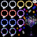 Aogist 24 Pack Fairy Lights 3 Modes 7ft 20 LED Waterproof,Battery Operated Silver Wire Firefly Starry Moon Mini String Lights for Mason Jars Christmas DIY Crafts Wedding Party Bedroom,6-Colors