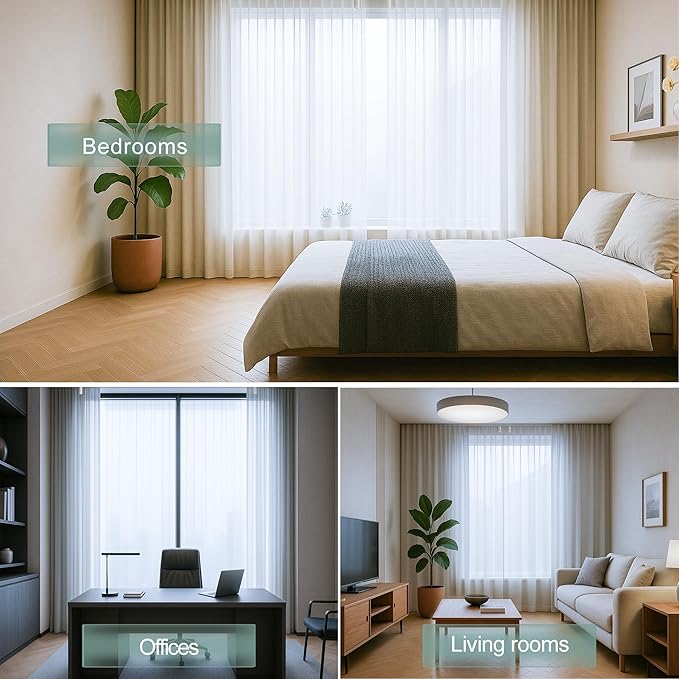 Automatic Curtain Opener 2 Pack: Smart Electric Curtains Closer Robot with Remote Control｜No Drill Quiet Motor｜Compatible for Roman Rods, T & U Tracks｜Long-Lasting Battery for Bedroom & Home