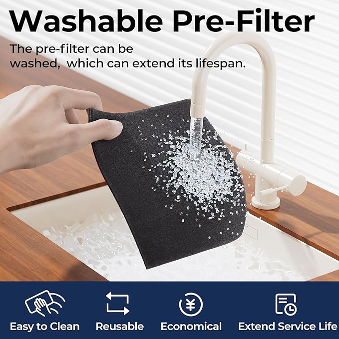 Air Purifiers for Home Large Room, Air Purifier up to 2200sq.ft, PM2.5 Air Quality Display, Sleep Mode with Fragrance for Smoke Dust Odors, ET066, Black, 1Pack+3Modes