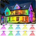 300FT Permanent Outdoor Lights Waterproof with Smart App Control Remote,DIY Scene Modes,Music Sync hronization,Eaves Lights for Garden Decor,Deck,Christmas