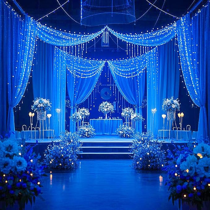 Ehome Fairy Lights, USB Operated Fairy Light Plug in 33ft 100 Led Waterproof String Lights Copper Wire Decorative String Light for Bedroom Indoor Christmas Wedding Party Patio Window (Blue)