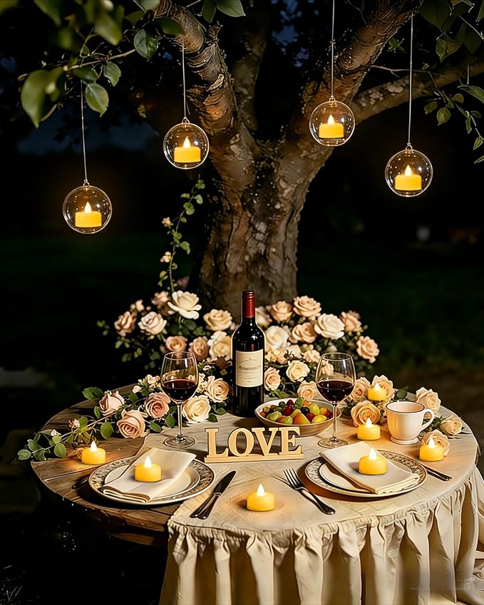 Raycare 100Pack Flameless Candles, Battery Operated LED Tea Lights, Long Lasting Fake Candles, Electric Candles for Wedding, Holiday Party, Centerpieces, Home Decor, Halloween, Christmas