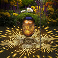 Solar Lanterns Outdoor Waterproof - Hummingbird Solar Lights for Garden, Hanging Metal Lantern Decor for Patio, Yard - Christmas Mothers Day Gifts for Women, Mom, Grandma (Fireworks, 1)