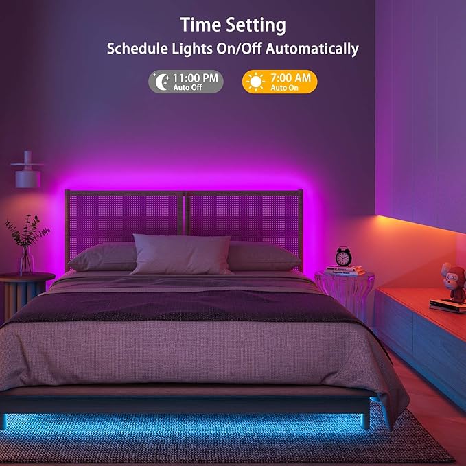 RGB LED Strip Light Controller, with APP, Music Sync and IR Remote, with Unlimited Colors and Pin Modify Feature Compatible with 5V-24V All 4-pin 10mm RGB LED Strip via Bluetooth Connection