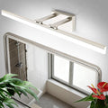 SOLFART Bathroom Lights Over Mirror: 32 Inch Bathroom Vanity Light- Brushed Nickel 6000K LED Lighting Fixtures IP44 Damp Rated, ETL Certified