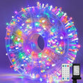 LAMPHOME 165ft Pastel Easter Lights String, Christmas Mini Light,500 LED with 16 Light Modes, Fairy Lights Plug in for Outdoor Xmas Trees Garland Wreath Holiday Decorations (7colors Multicolor)
