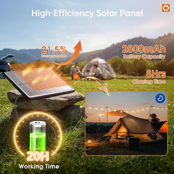 addlon 54FT(48+6) Solar String Lights Outdoor Waterproof with USB Port & Remote Control Dimmable Solar Patio Lights IP65 Solar Powered Edison LED Bulbs for Outside Bistro Camping