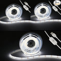 Led Strip Lights 5V USB 6.56ft/2m 640 LEDs Touch stepless Dimmable USB COB LED Strip Light 6500K White 10W Flexible 5v led for Bedroom Kitchen,Room Decor,3D Printing Lighting (3Pack)